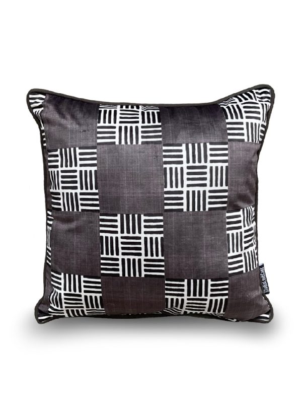 Chocolate Checkmate Velvet Pillow